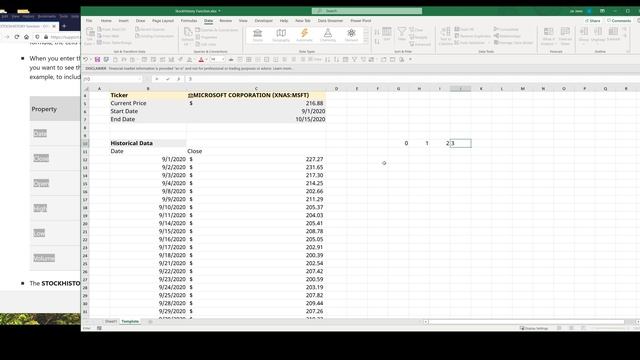 Getting Historical Stock Data With STOCKHISTORY Function in Excel смотреть онлайн