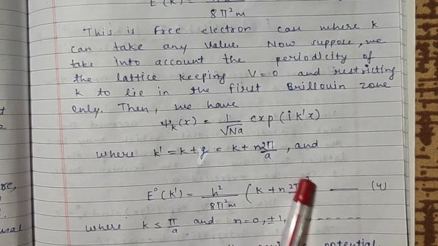 #Nearly Free Electron Model#Pdf Link in Description смотреть онлайн