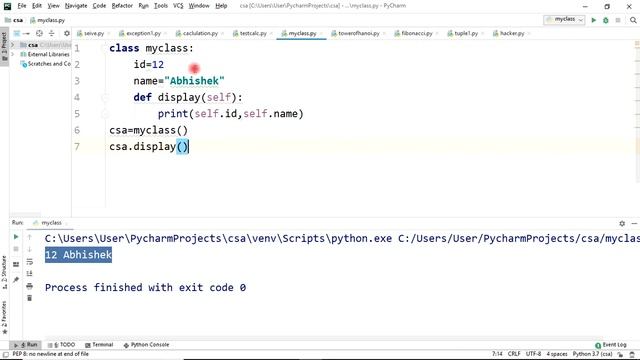 How to create classes and objects in Python using pycharm смотреть онлайн