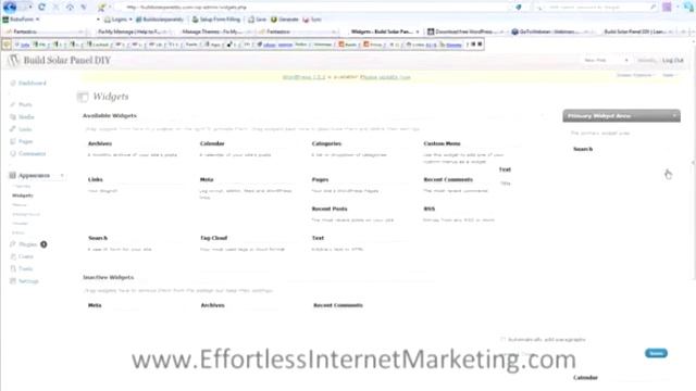 How to Manage Wordpress Widgets.avi смотреть онлайн