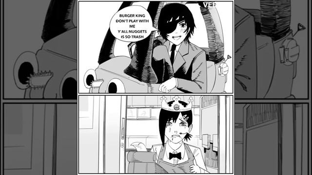 drive thru burger king but its chainsaw man смотреть онлайн