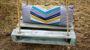 Мир поделок и самоделок качели из поддонов деревянных для дачи и сада Мебель из массива своими рука