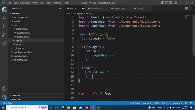 conditional rendering in reactjs смотреть онлайн