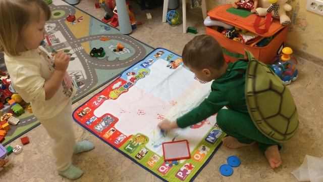Отзыв от Нины на коврик для рисования водными маркерами. смотреть онлайн