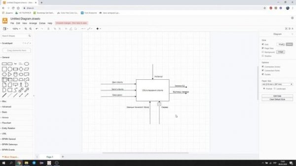 Створення діаграми IDEF0 в draw.io