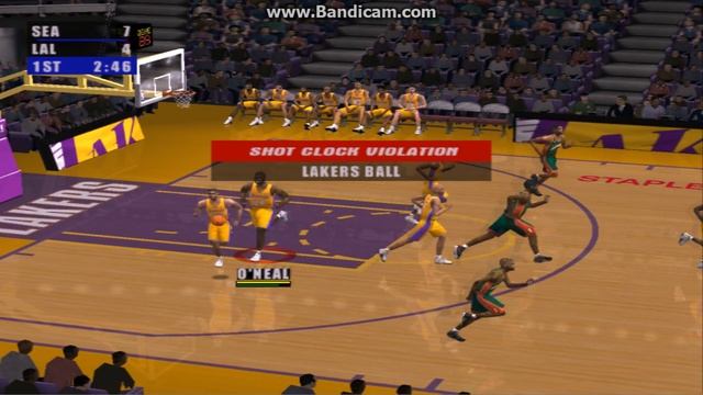 NBA Live 2001 - Lakers VS Sonics смотреть онлайн