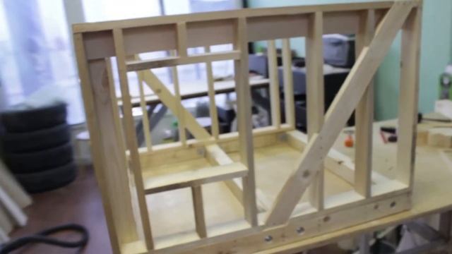 Сборка каркаса внешних несущих стен. Модель каркасника. ч5 смотреть онлайн