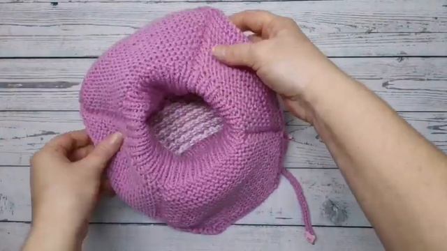 ?ОБЗОР "Шапка-Шлем" с Узором???ПЛАТНЫЙ МК смотреть онлайн