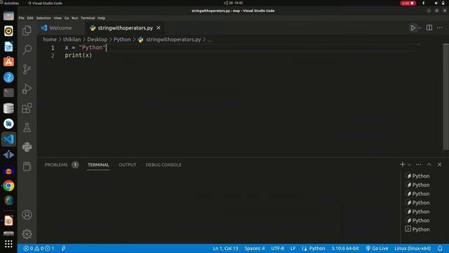 08. Python for Beginners | String with Operators | THIKiLAN смотреть онлайн