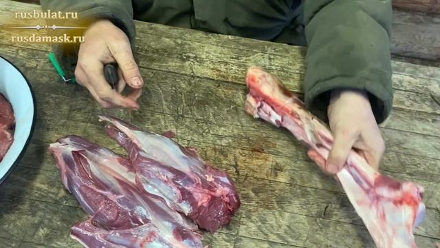 Финка охота, работа по мясу лося смотреть онлайн