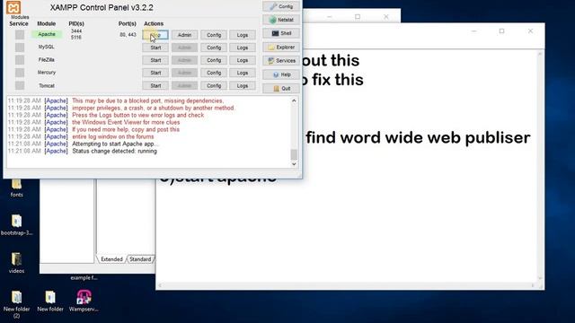 XAMPP Port Error: Port 80 in use and Apache Shutdown unexpectedly | Universal Developer смотреть онлайн