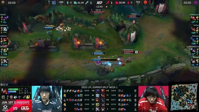 LNG vs TES - Game 3 | Week 1 Day 3 LPL Summer 2023 | LNG Gaming vs Top Esports G3 смотреть онлайн