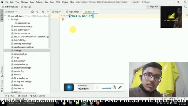 print("Hello World")||Python TUTORIAL || python tutor || python programming || Programmer Wajahat смотреть онлайн