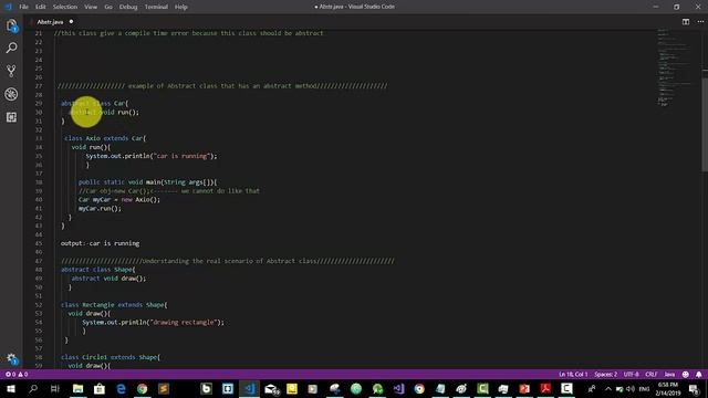Abstraction and Abstract classes in Java explained in sinhala смотреть онлайн
