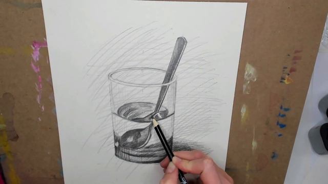 How to draw cup of glass - part 2 смотреть онлайн