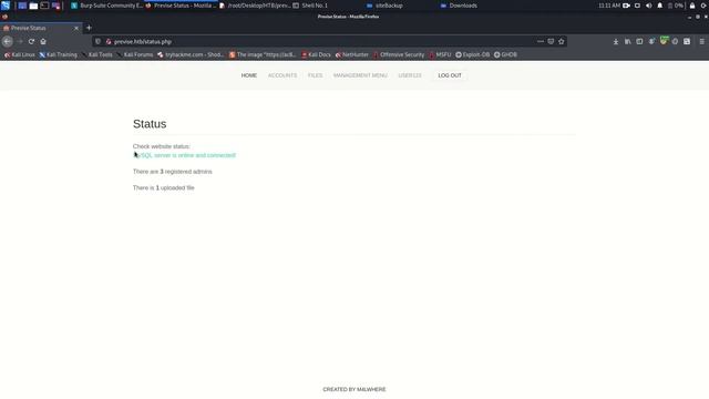 Previse Hackthebox Walkthrough смотреть онлайн