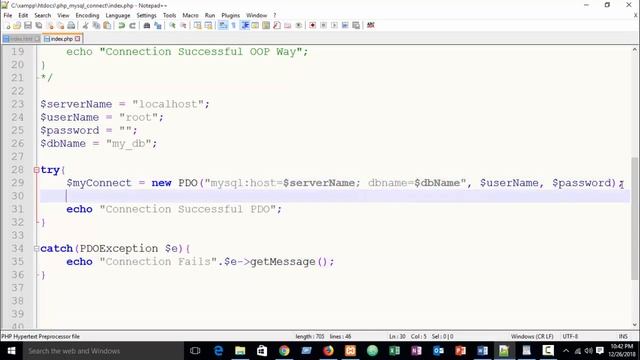 php database connection tutorial (PDO) #3 смотреть онлайн