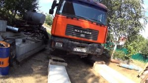 Снятие ZF коробки с самосвала Маз-Мана