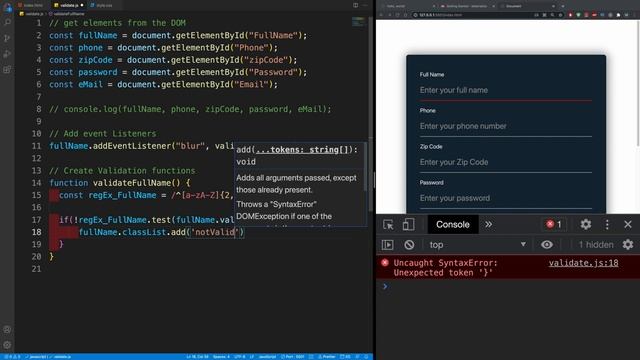 How to Create / Validate / Submit a Form using HTML CSS & JavaScript Regular Expressions смотреть онлайн
