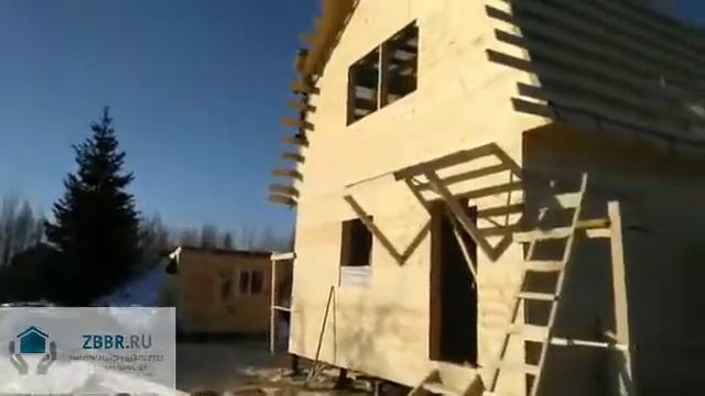 Строительство дома из бруса 6 на 6 смотреть онлайн