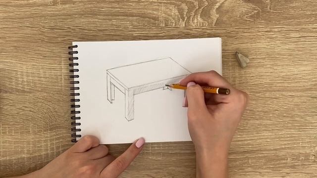 Как нарисовать стол карандашом | Рисунок для начинающих поэтапно смотреть онлайн