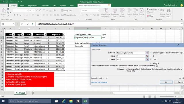 Excel 2016 from Scratch. Exercise - DAVERAGE and DSUM смотреть онлайн