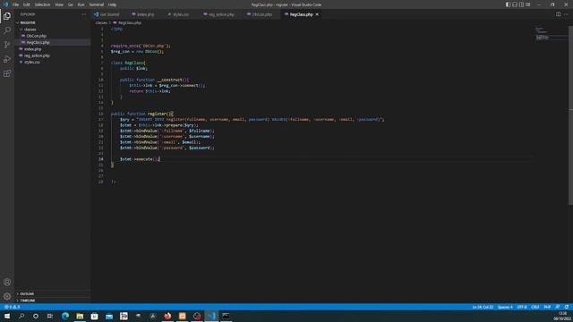 OOP PHP PDO REGISTRATION FORM with CSS and HTML смотреть онлайн