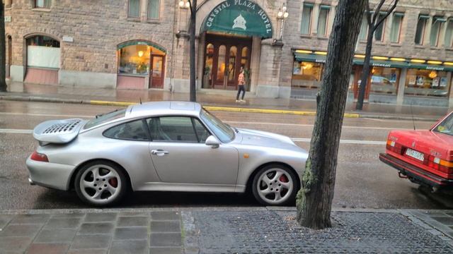 Gorgeous Porsche 993 Turbo Arctic Silver in Stockholm [8k] смотреть онлайн