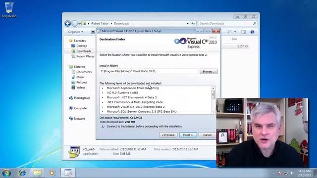 Visual CSharp Day 01 Clip 01 Visual C# 2010 Express Edition Installation on Windows 7 смотреть онлайн