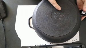 Выравнивание чугунной сковородки (после покупки обработать напильником)