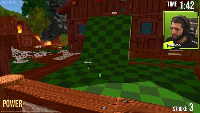 GIANT ATTACKS OUR CUSTOM MINIGOLF COURSE! (Golf with Your Friends) смотреть онлайн