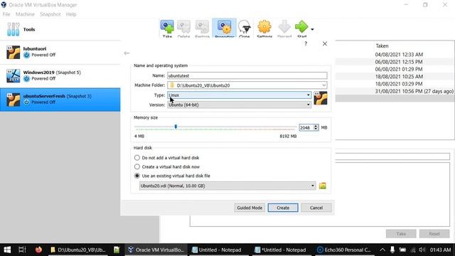 Create a VM from a VDI file in virtualbox смотреть онлайн
