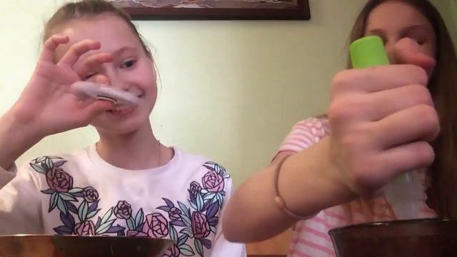 Слайм челендж с подругой тайные записки