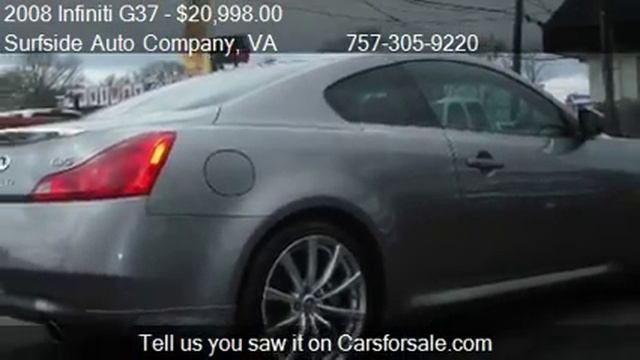 2008 Infiniti G37 Sport 6MT - for sale in Norfolk, VA 23518 смотреть онлайн