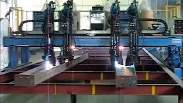 4 головочная портальная сварочная машина плоских секций балки , коробов смотреть онлайн