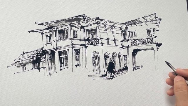 Daw Aung San Suu Kyi House | Urban Sketching | ATH Sketch Nation смотреть онлайн