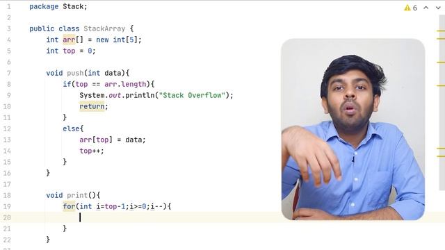 Stack - Push, Pop & Implementation Explained with code | Data Structures Ep3 | Java |English|code i смотреть онлайн