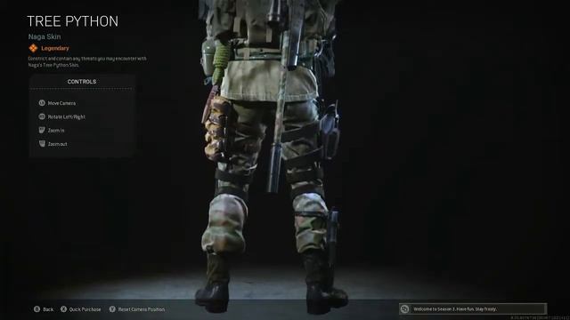 Call Of Duty Warzone/Cold War Naga Tree Python Skin смотреть онлайн