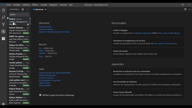 METTRE VISUAL STUDIO CODE EN FRANCAIS смотреть онлайн
