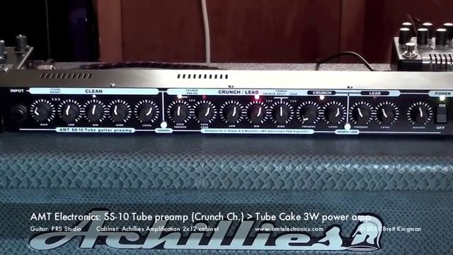 AMT Electronics: SS-10 Tube Preamp To Tube Cake JFET 3W Power Amp