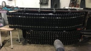 *Буран* переделка под длинные гусеницы часть 2.