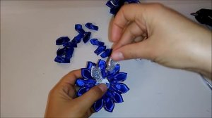 Бантики Канзаши из лент 2,5 см Мастер Класс/Bows Kanzashi ribbon 2.5 cm Master Class