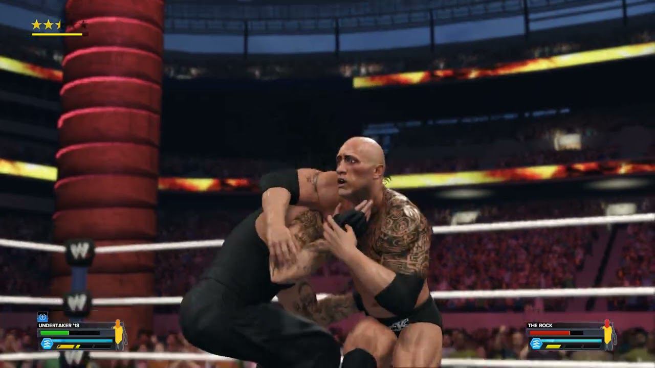 WWE2K23 Undertaker Vs The Rock