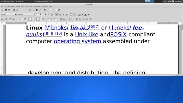 Abiword - Word Processor with Emacs or Vim Mode - Linux GUI смотреть онлайн
