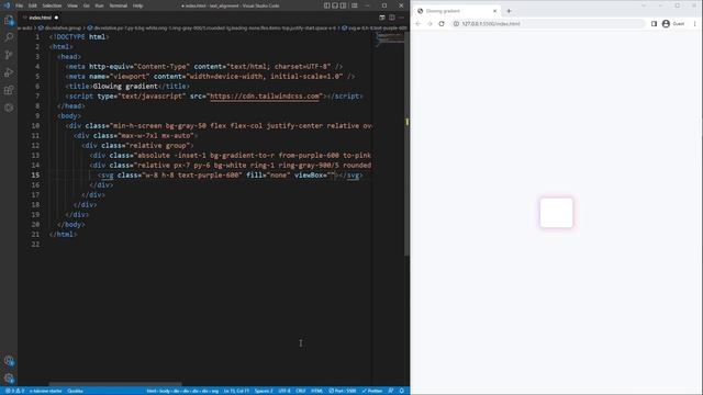 Colorful Glowing Gradient Around Div Using Tailwind CSS (HTML & CSS) смотреть онлайн