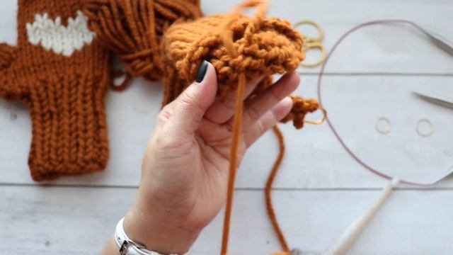 Knit Fingerless Gloves Pattern Tutorial смотреть онлайн