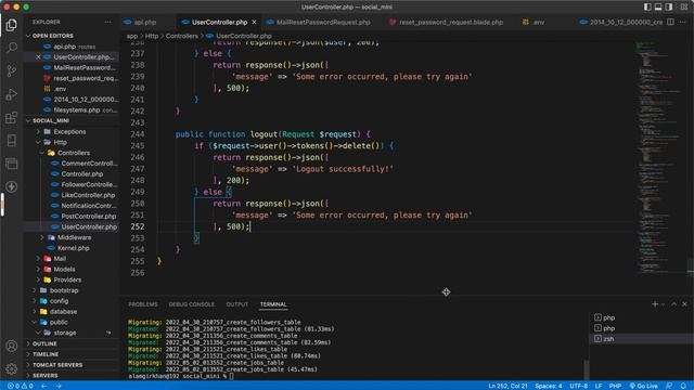 Logout | Laravel APIs Development смотреть онлайн