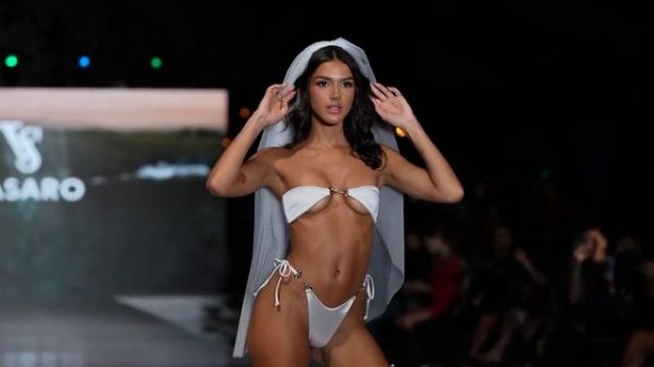 Olivia Jackson In SLOW MOTION 4k _ Vasaro Swimwear _ Miami Swim Week 'The Shows'