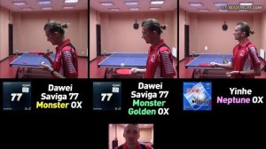 DAWEI Saviga 77 GOLDEN MONSTER OX - обзор длинных шипов: минимум сцепления и максимум реверса