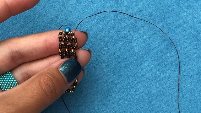 Free Beaded Bracelet Pattern | Nefertiti Bracelet Tutorial | Firepolish Bugle Toggle Clasp смотреть онлайн
